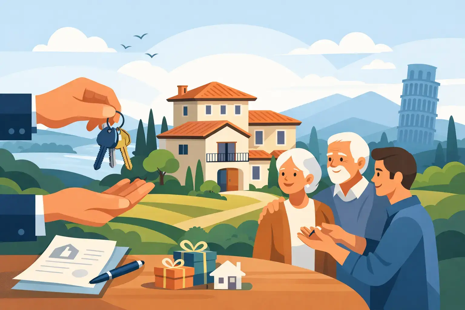 Donating Property in Italy to Family Members