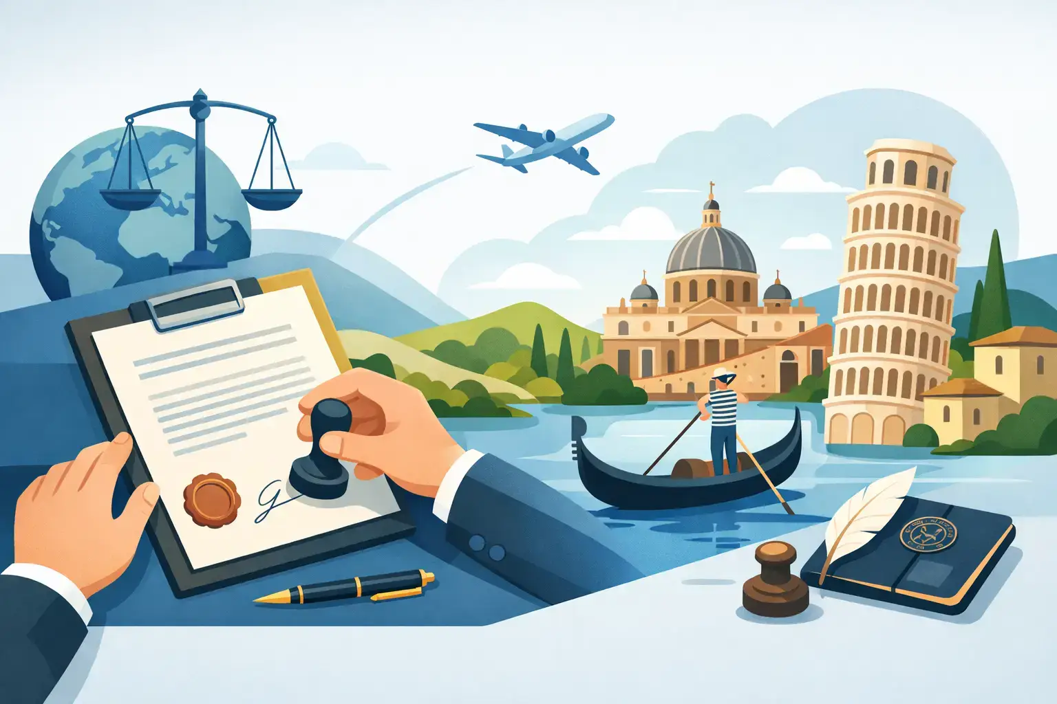 How to Notarize an Italian Deed From Abroad