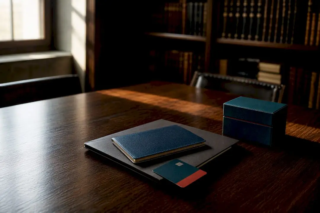 Foreign buyer document packet on notary table